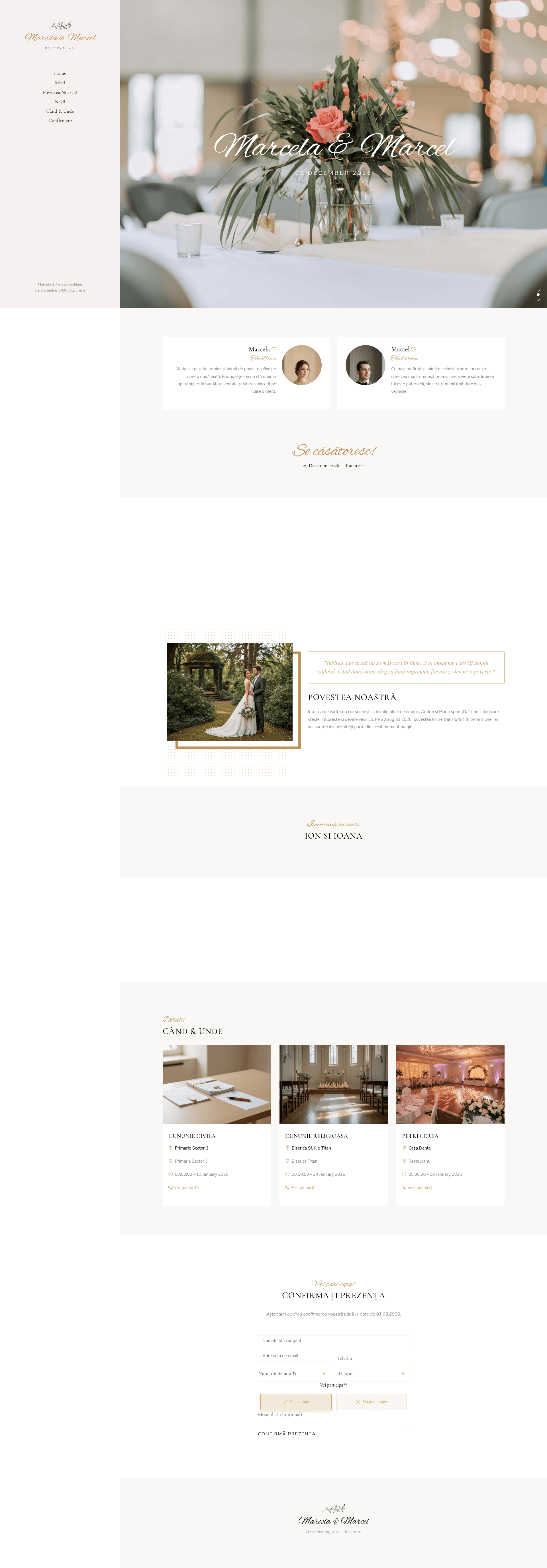 Invitație Digitală Wedline